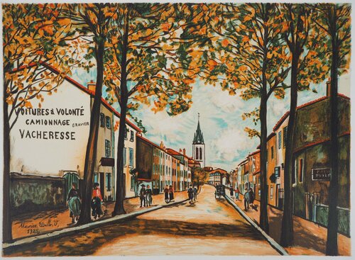La Vacheresse, route National à Anse (Rhône) van Maurice Utrillo, Afdruk te koop op Singulart