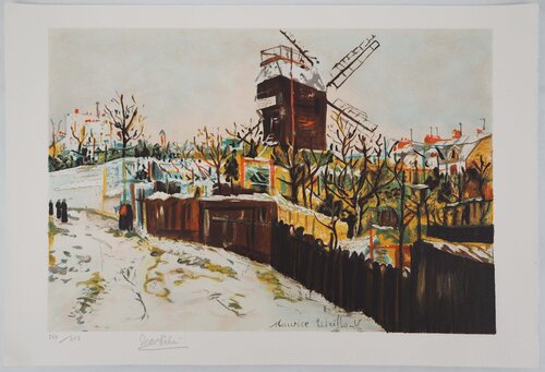 Moulin de la Galette à Montmartre by Maurice Utrillo, Print for Sale on Singulart