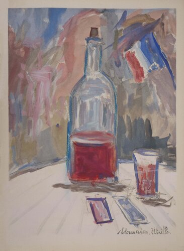 Le vin du 14 juillet par Maurice Utrillo, Édition en vente sur Singulart