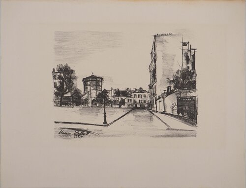 Tableaux de Paris : Rue de l'Abreuvoir van Maurice Utrillo, Afdruk te koop op Singulart