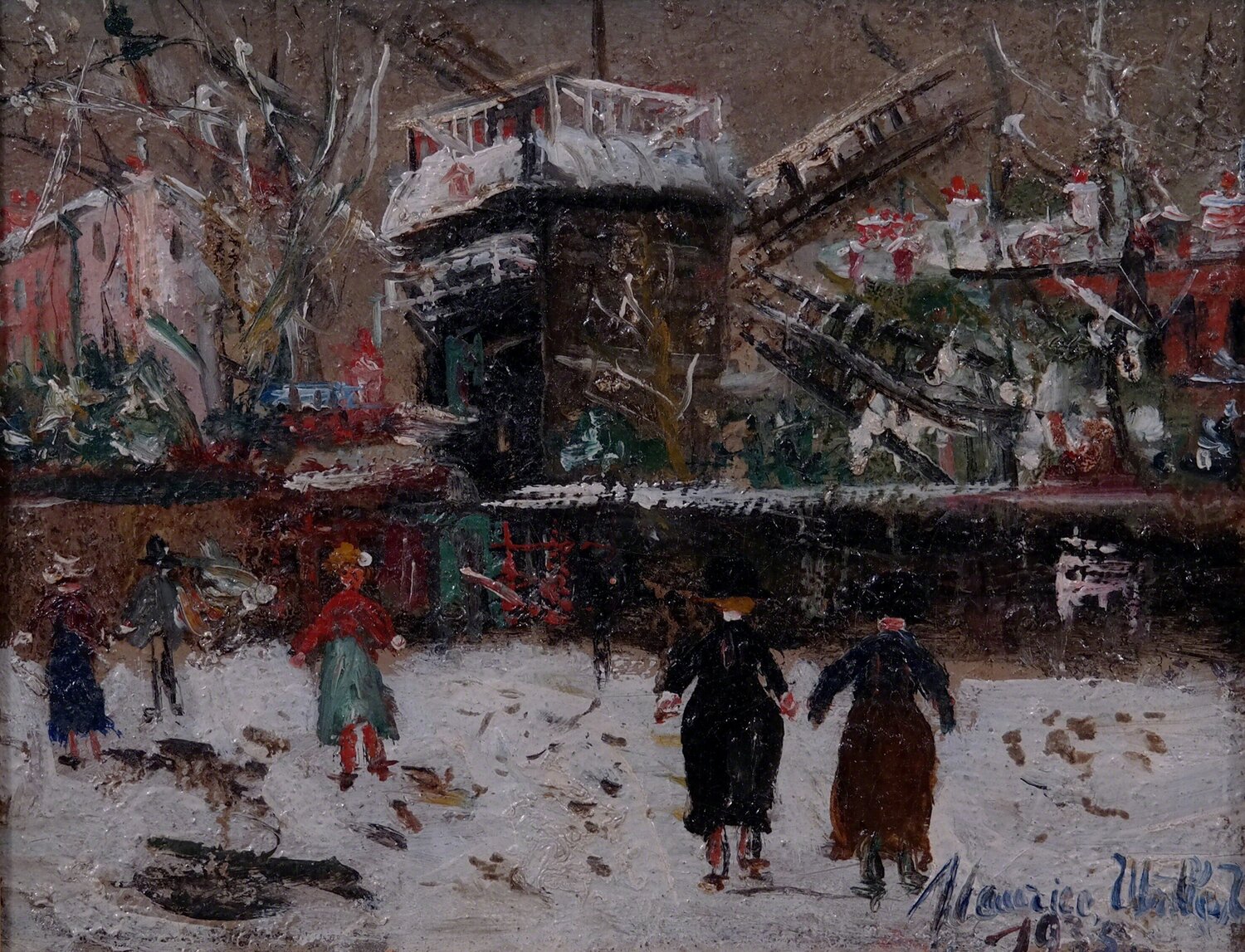 Montmartre Maurice Utrillo Dipinto originale in vendita