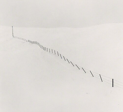 Hillside Fence, Study 1, Teshikaga, Hokkaido, Japan van Michael Kenna, Fotografie te koop op Singulart
