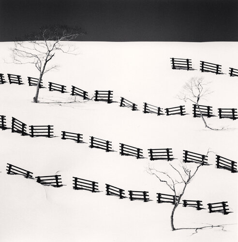 Thirty One Snow Fences, Bihoro, Hokkaido, Japan van Michael Kenna, Fotografie te koop op Singulart