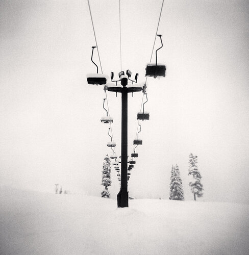 Chairlift, Snowqualmie, Washington, USA. van Michael Kenna, Fotografie te koop op Singulart