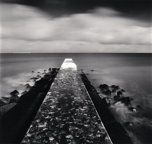 Snow on Pier, Memanbetsu, Hokkaido, Japan van Michael Kenna, Fotografie te koop op Singulart