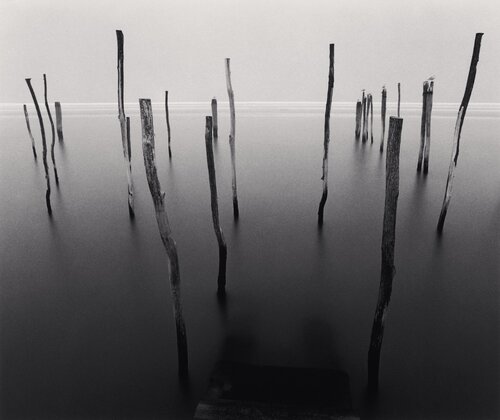 Docking Poles, Study 1, Venice, Italy. di Michael Kenna, Fotografia in vendita su Singulart