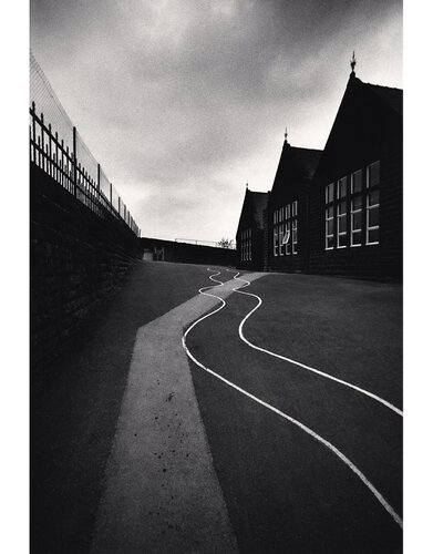 Schoolyard, Heptonstall, Yorkshire, England van Michael Kenna, Fotografie te koop op Singulart