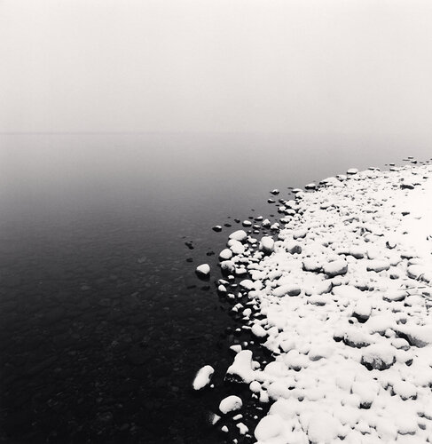 Snow on Pebbles, Toya Lake, Hokkaido van Michael Kenna, Fotografie te koop op Singulart