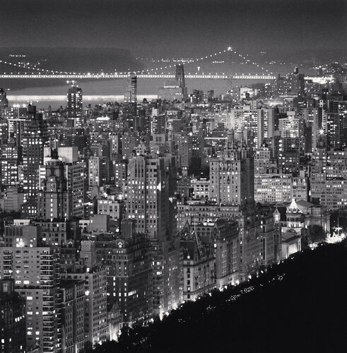 Upper Manhattan and George Washington Bridge, New York van Michael Kenna, Fotografie te koop op Singulart