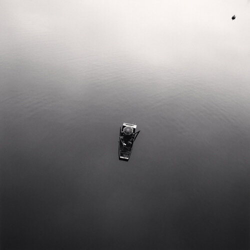Two People Fishing, Prague, Czechoslovakia van Michael Kenna, Fotografie te koop op Singulart