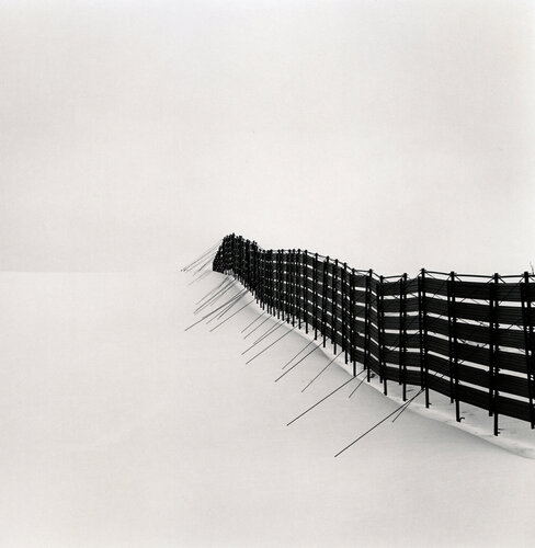Prolonged Snow Fence, Teshikaga, Hokkaido, Japan van Michael Kenna, Fotografie te koop op Singulart