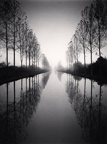French Canal, Study 2, TYBW, Loir-et-Cher di Michael Kenna, Fotografia in vendita su Singulart