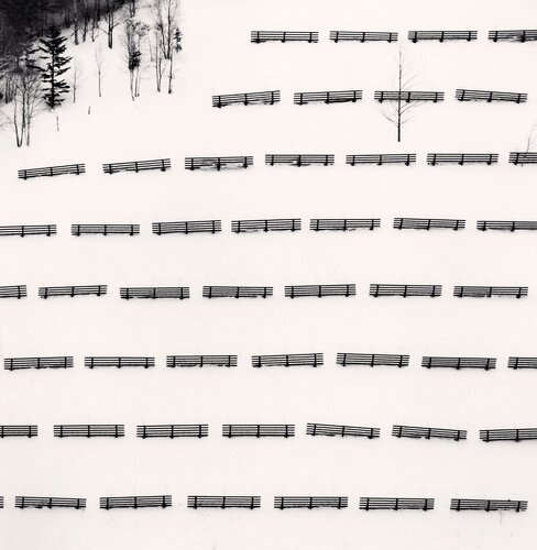 Fifty Fences, Taisetsu, Hokkaido, Japan. van Michael Kenna, Fotografie te koop op Singulart