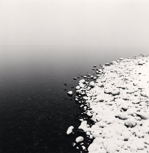 Snow on Pebbles, Toya Lake, Hokkaido, Japan van Michael Kenna, Fotografie te koop op Singulart