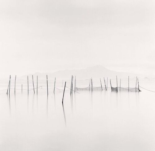 Fishing Nets and Mt. Daisen, Yatsika, Japan van Michael Kenna, Fotografie te koop op Singulart