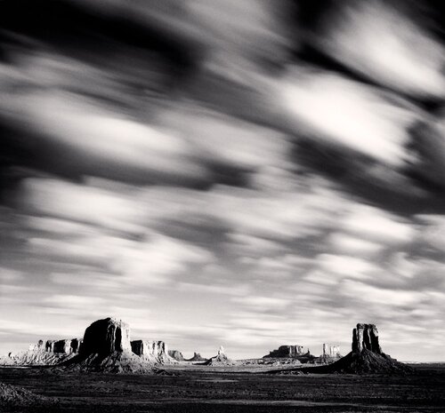 Morning Clouds, Monument Valley, Utah, USA. di Michael Kenna, Fotografia in vendita su Singulart