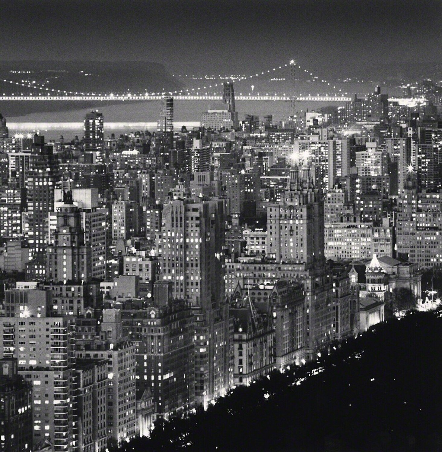 Upper Manhattan and George Washington Bridge, New York, New York Michael Kenna Fotografie zu verkaufen