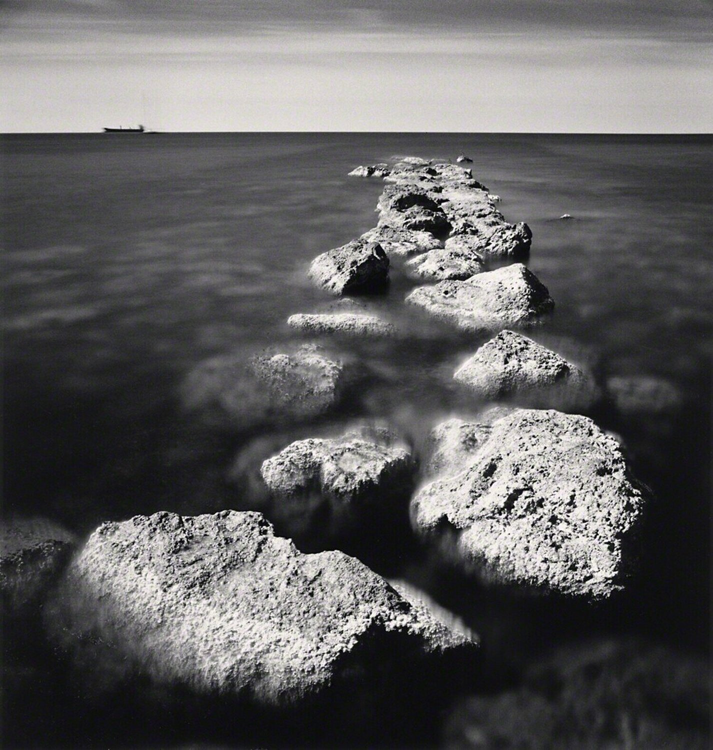 Jetty and Waiting Ship, Palma, Mallorca, Spain Michael Kenna