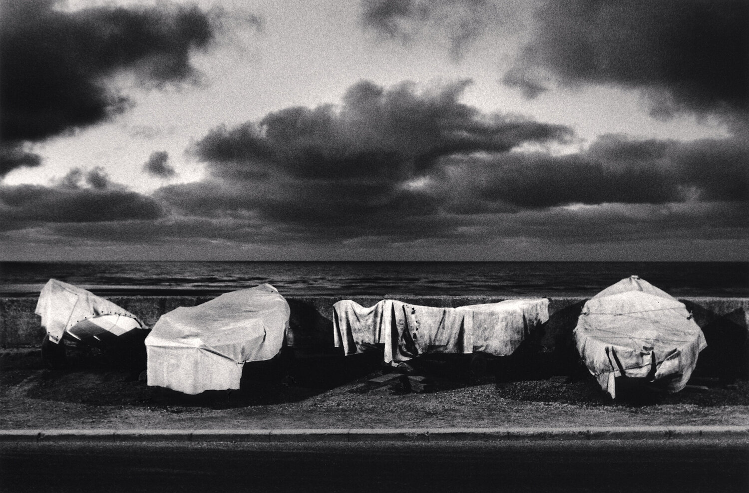 Draped Boats, North Whitby, Yorkshire, England Michael Kenna