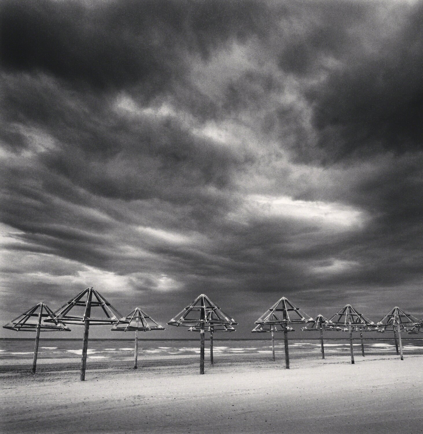 Twelve Beach Structures, Montesilvano, Abruzzo, Italy Michael Kenna