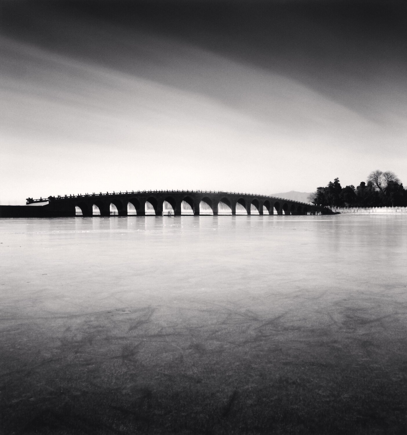 Seventeen Arch Bridge, Study 1, Summer Palace, Beijing, China Michael Kenna