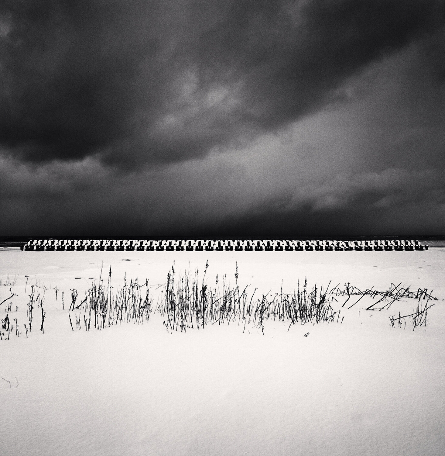 Threatening Clouds, Tokimaru Beach, Hokkaido, Japan Michael Kenna