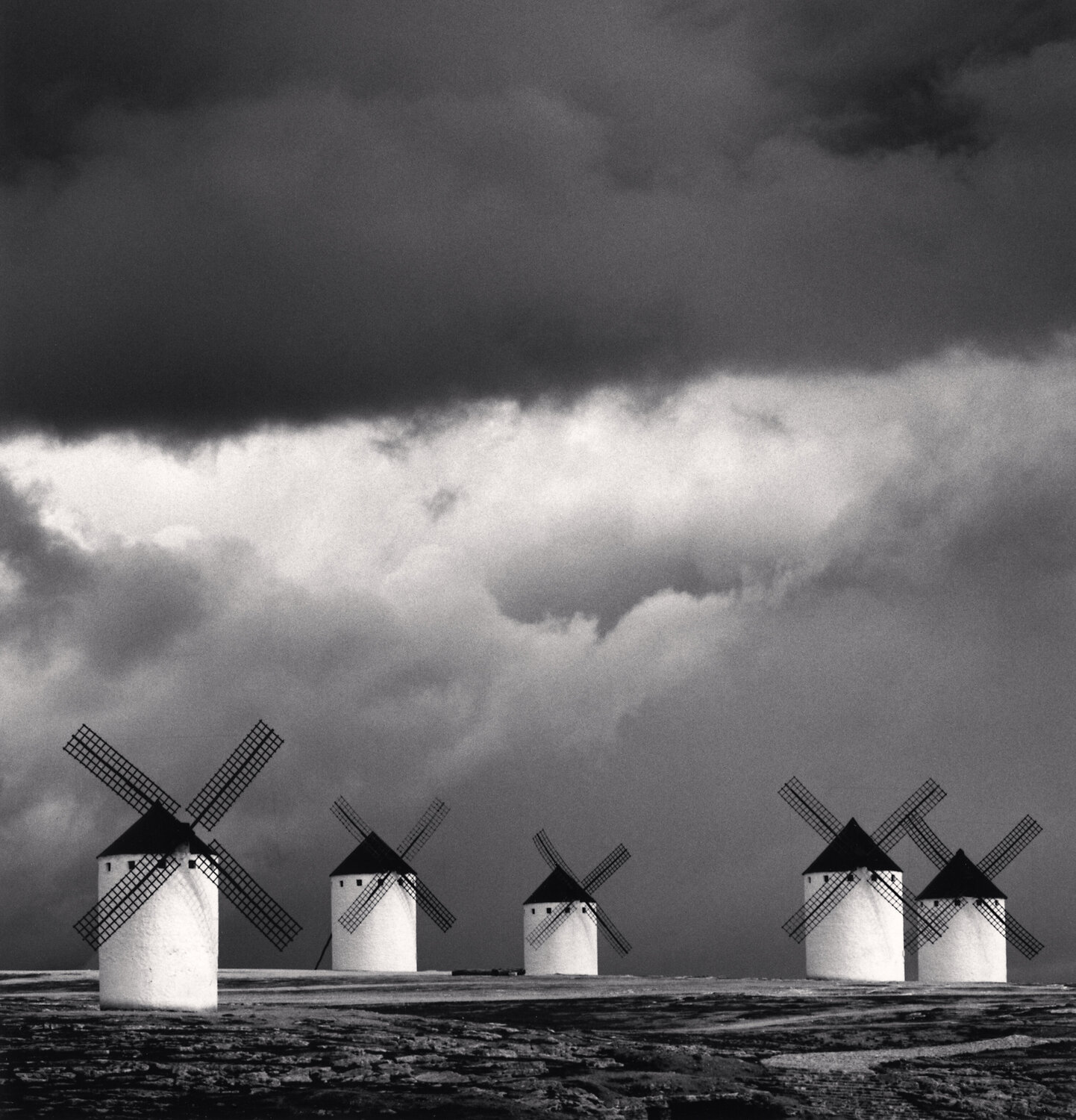 Quixote's Giants, Study 2, Campo de Criptana, La Mancha, Spain Michael Kenna