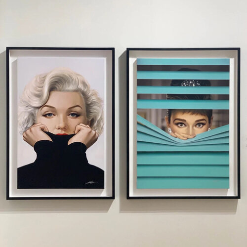 Audrey Tiffany Blue 2 by Michael Moebius, Print for Sale on Singulart