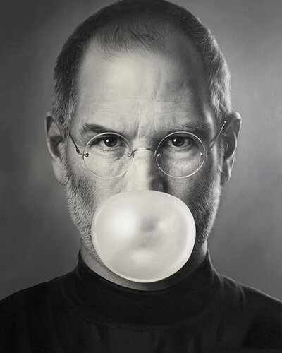 iBubble - Steve Jobs by Michael Moebius, Print for Sale on Singulart