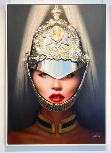 Kate Moss Queens Guard by Michael Moebius, Print for Sale on Singulart