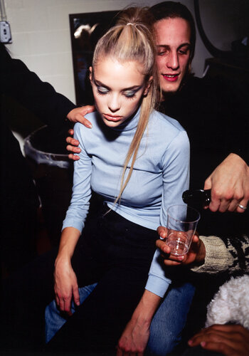 James and Kyle backstage, Magaschoni Show, New York City van Nan Goldin, Fotografie te koop op Singulart