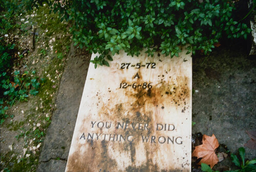 Gravestone in pet cemetery, Lisbon by Nan Goldin, 사진 for Sale on Singulart