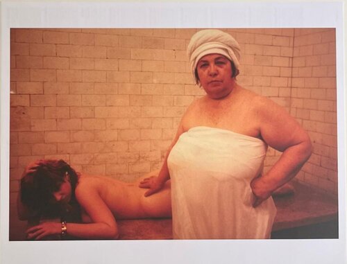 Lydia Lunch at the Russian Baths, 268 East 10th Street, 1985 poster by Nan Goldin, Print for Sale on Singulart