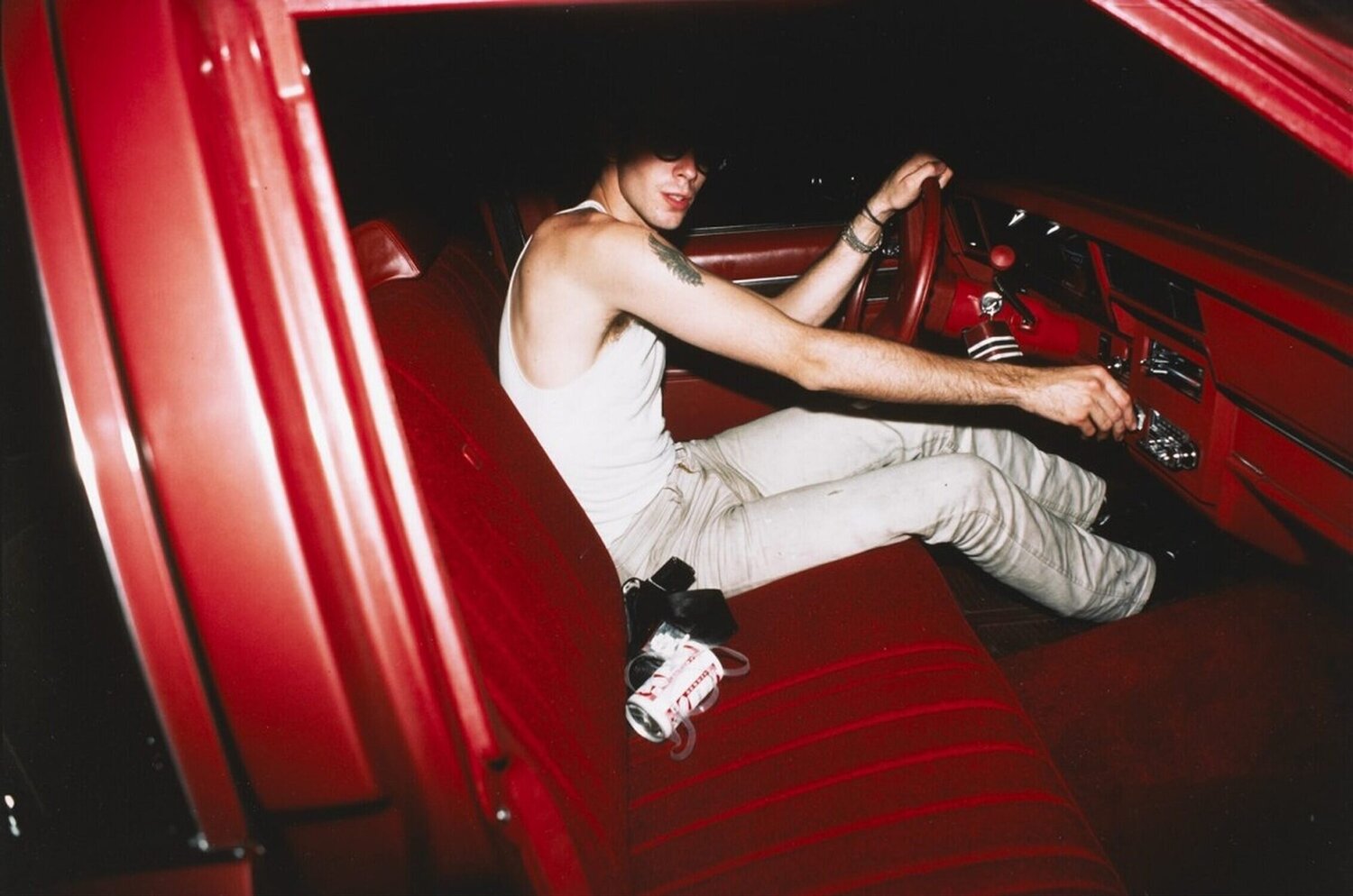 Mark in the red car, Lexington, MA Nan Goldin