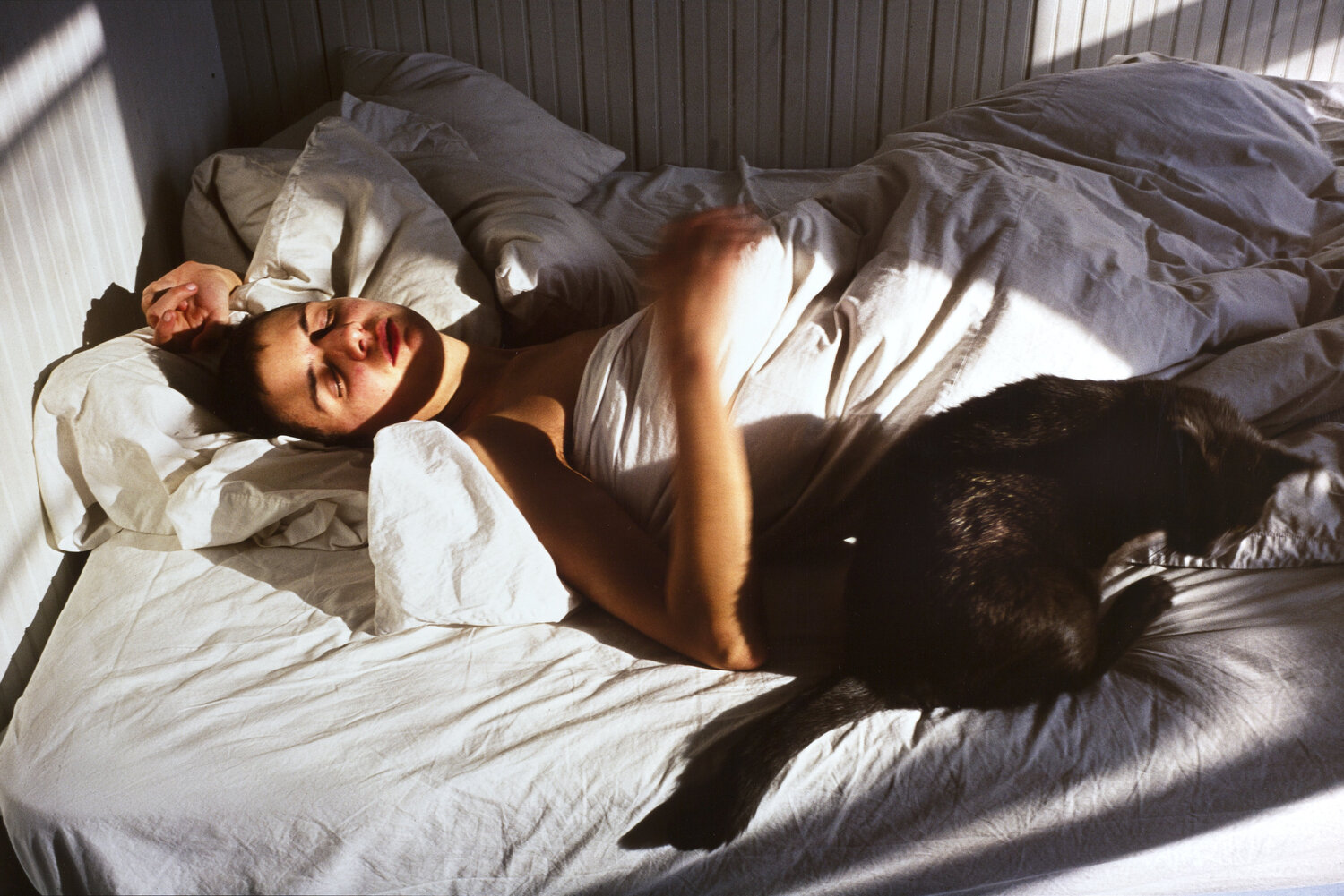Siobhan with cat, New York Nan Goldin