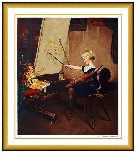 The Artist's Daughter van Norman Rockwell, Afdruk te koop op Singulart