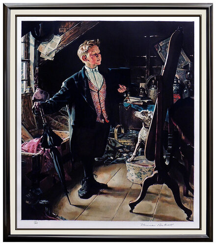 Top Hat and Tails van Norman Rockwell, Afdruk te koop op Singulart
