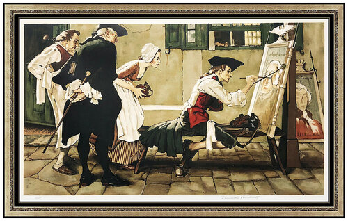 Colonial Sign Painter van Norman Rockwell, Afdruk te koop op Singulart