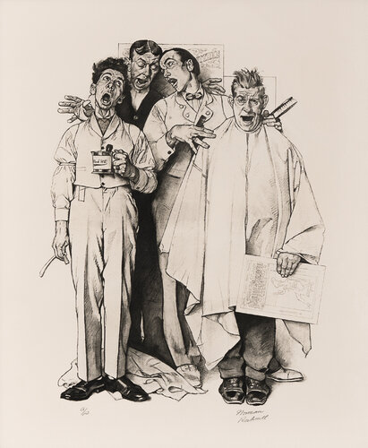 Barbershop Quartet (Artist Proof) van Norman Rockwell, Afdruk te koop op Singulart