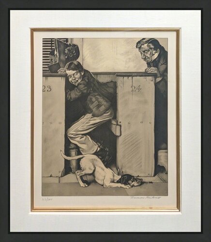 CHURCH (SEPIA) van Norman Rockwell, Afdruk te koop op Singulart