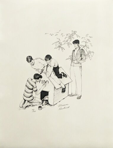 FIDO'S HOUSE van Norman Rockwell, Afdruk te koop op Singulart