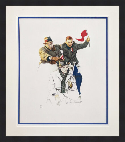 CHEERING van Norman Rockwell, Afdruk te koop op Singulart