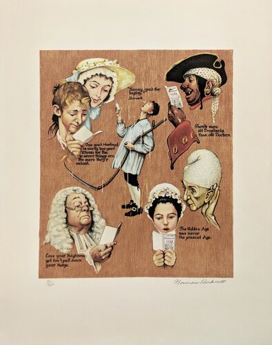 THE GOLDEN AGE van Norman Rockwell, Afdruk te koop op Singulart