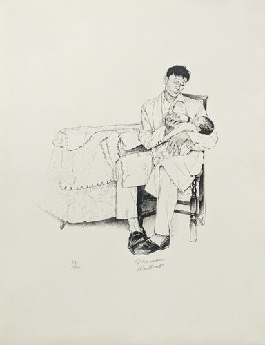 TWO O'CLOCK FEEDING van Norman Rockwell, Afdruk te koop op Singulart