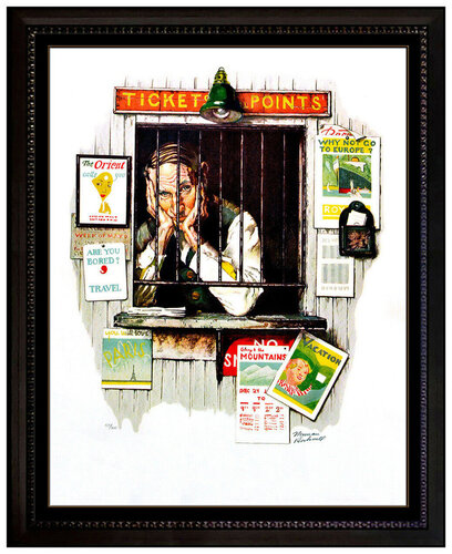 Ticket Seller van Norman Rockwell, Afdruk te koop op Singulart
