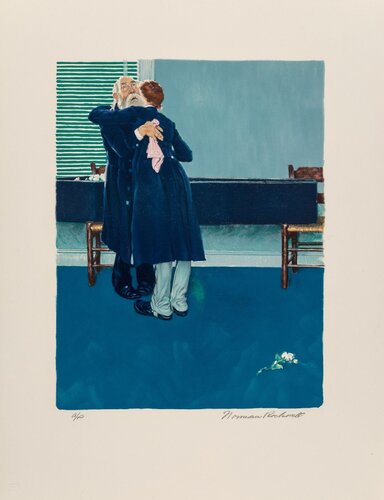 Then for three minutes, or maybe four (from Huckleberry Finn) by Norman Rockwell, 인쇄 for Sale on Singulart