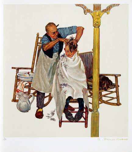 Shear Agony by Norman Rockwell, 인쇄 for Sale on Singulart