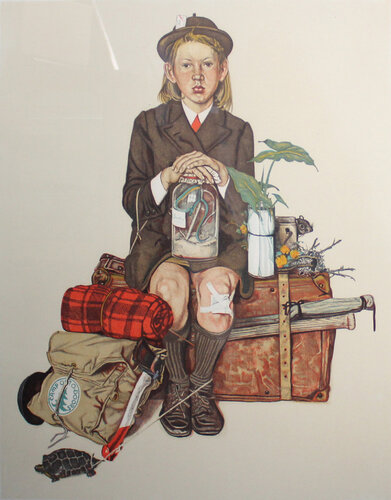 Back from Camp by Norman Rockwell, 인쇄 for Sale on Singulart