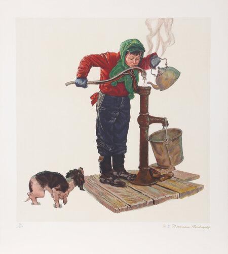 Winter Morning van Norman Rockwell, Afdruk te koop op Singulart