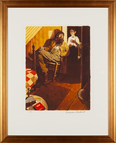 When I Lit My Candle par Norman Rockwell, Édition en vente sur Singulart